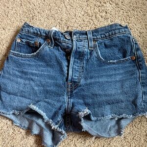 Levi's Dark Blue Jean Shorts